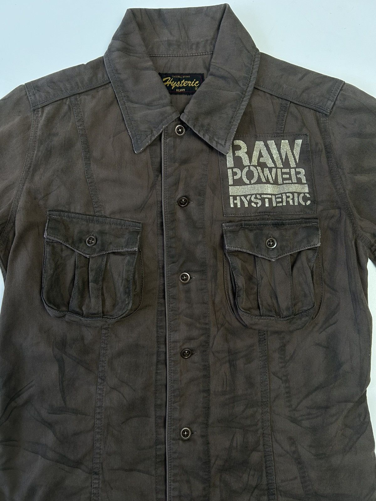 Hysteric Glamour × Japanese Brand HYSTERIC GLAMOUR BROWN BUTTON UP SHIRT Size US S / EU 44-46 / 1 - 2 Thumbnail