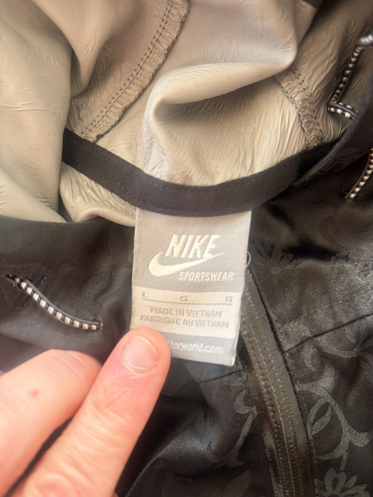 Nike Nike Black Jacquard Jacket Size US L / EU 52-54 / 3 - 5 Thumbnail