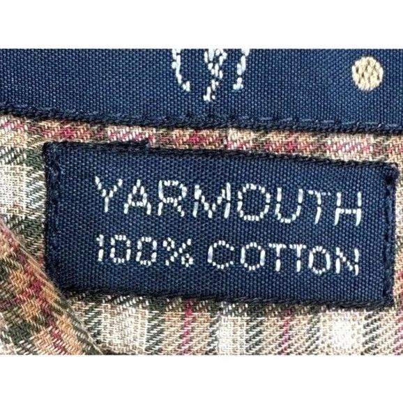 Ralph Lauren VINTAGE Ralph Lauren Shirt Mens Dress Shirt Plaid Button-Down 16 32-33 Tan Yarmouth Pony Size 42R - 5 Thumbnail