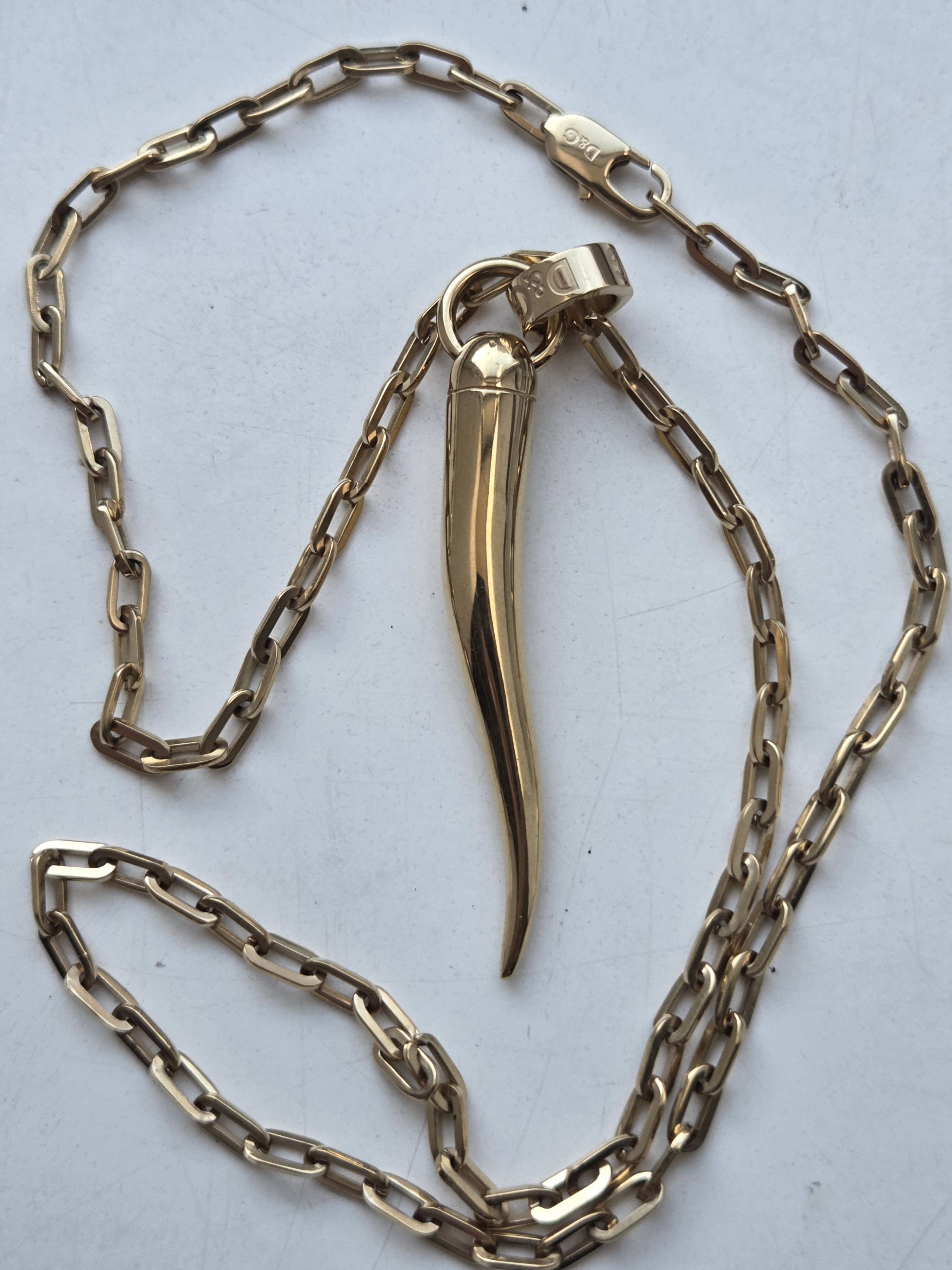 Dolce & Gabbana Dolce & Gabbana golden fang necklace Size ONE SIZE - 1 Thumbnail