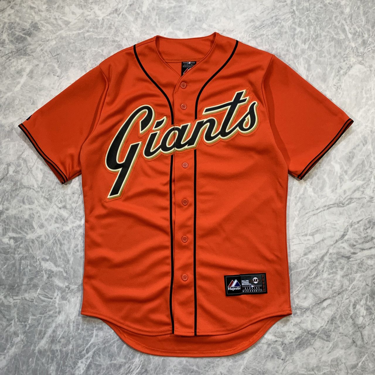 San Francisco Giants Orange Pin Stripe Majestic Baseball Jersey - 5 Star  Vintage