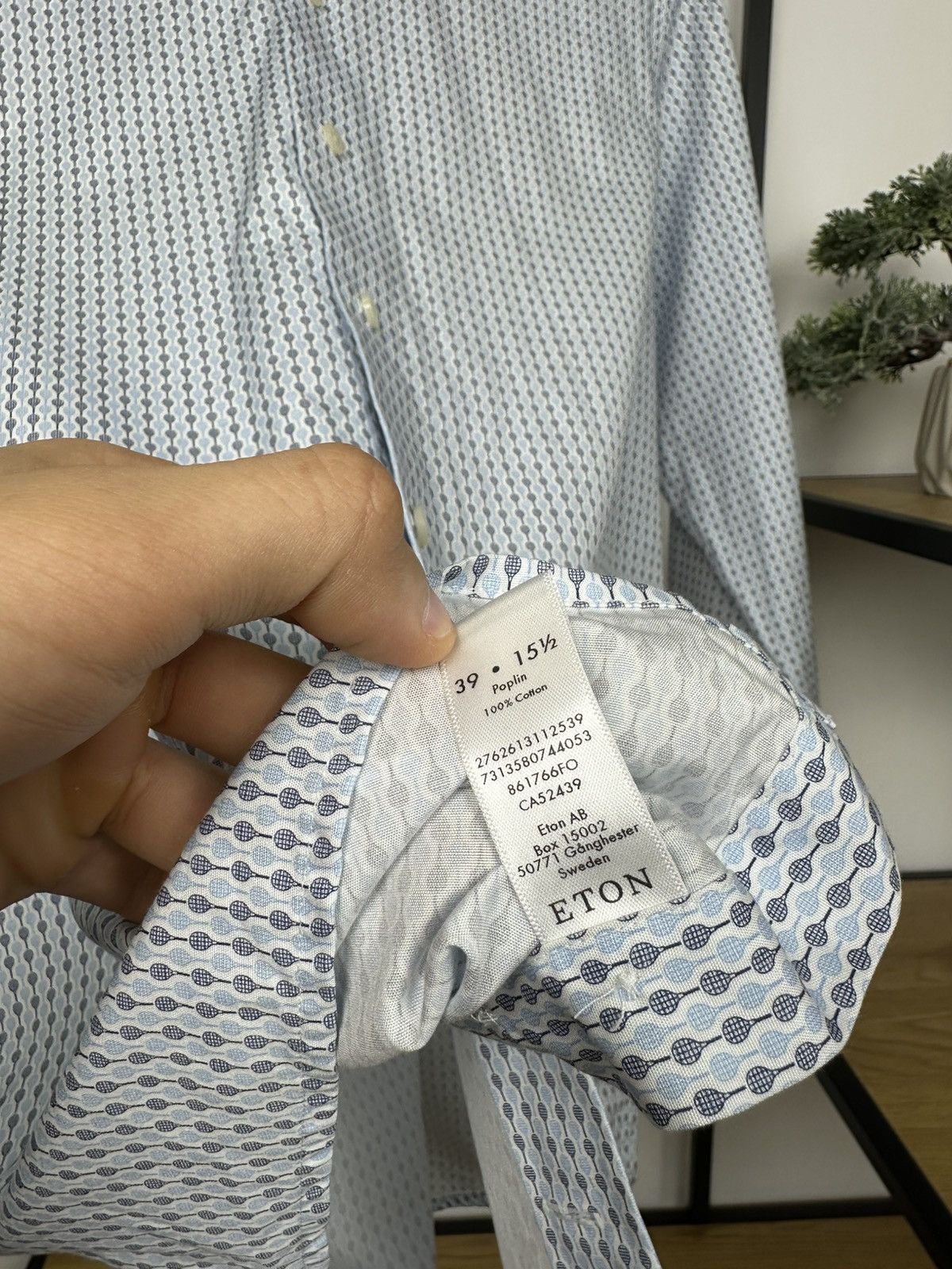 Eton Recent Eton Shirt Monogram Tennis Rackets Size 15/39 Men’s Size US M / EU 48-50 / 2 - 8 Thumbnail