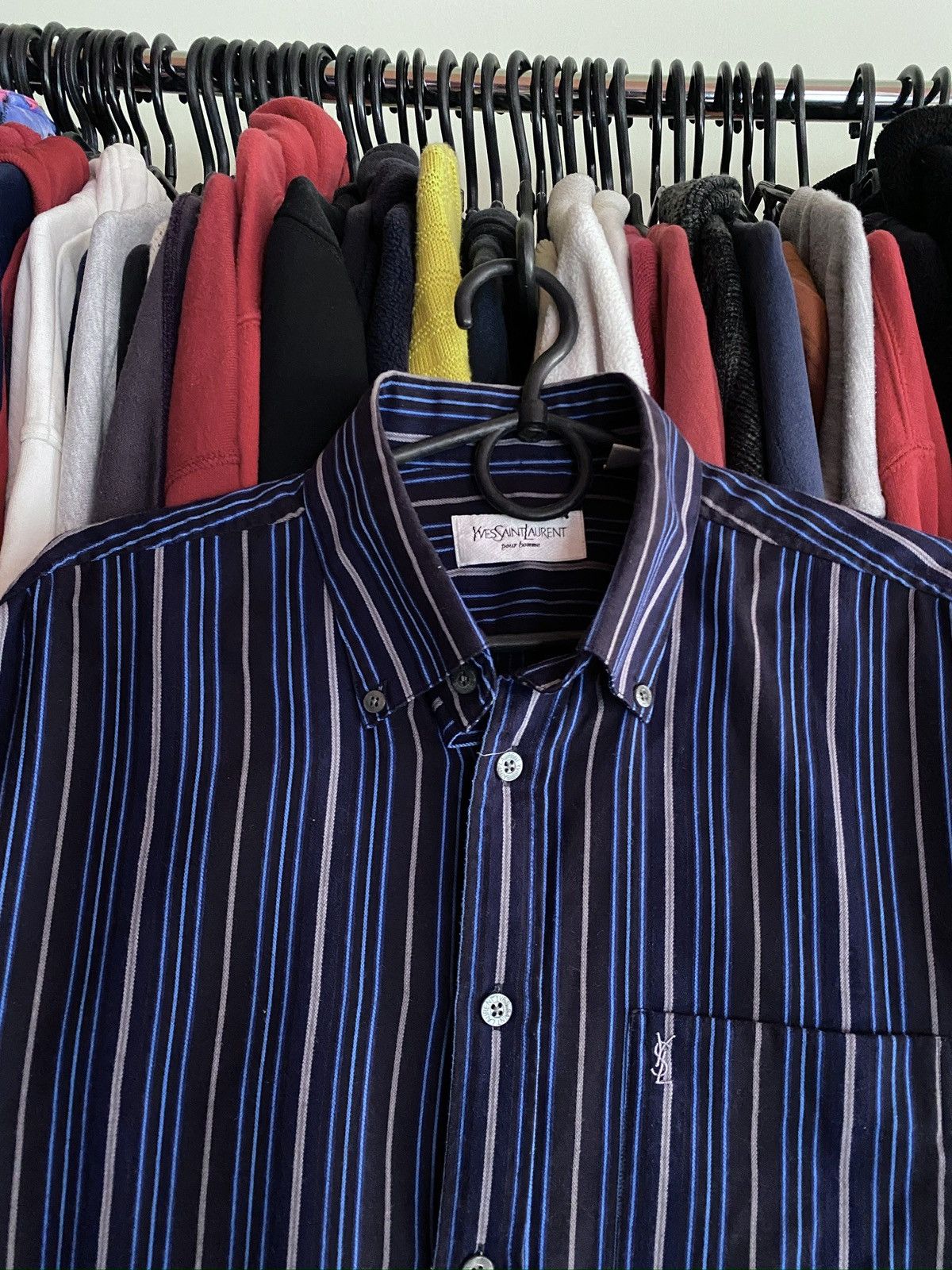 Yves Saint Laurent VINTAGE YVES SAINT LAURENT STRIPED BUTTON UP shirt Size US M / EU 48-50 / 2 - 3 Thumbnail