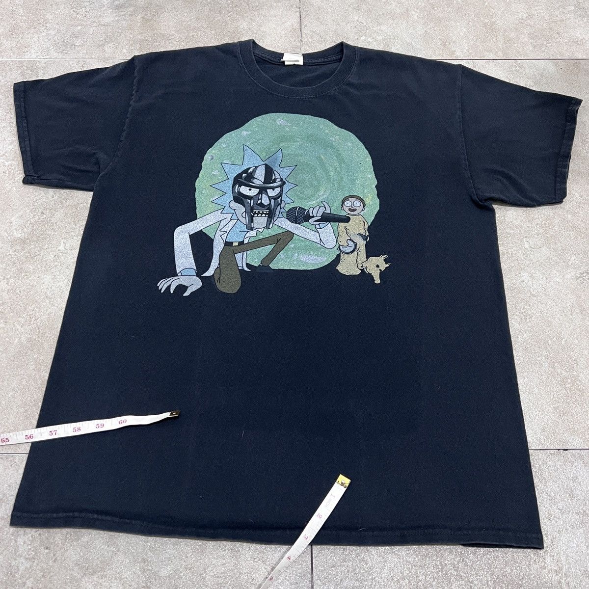 MF Doom × Rap Tees × Stones Throw Records MF Doom x RIcky & Morty Madlib Madvillian Promo Tee Size US L / EU 52-54 / 3 - 5 Thumbnail