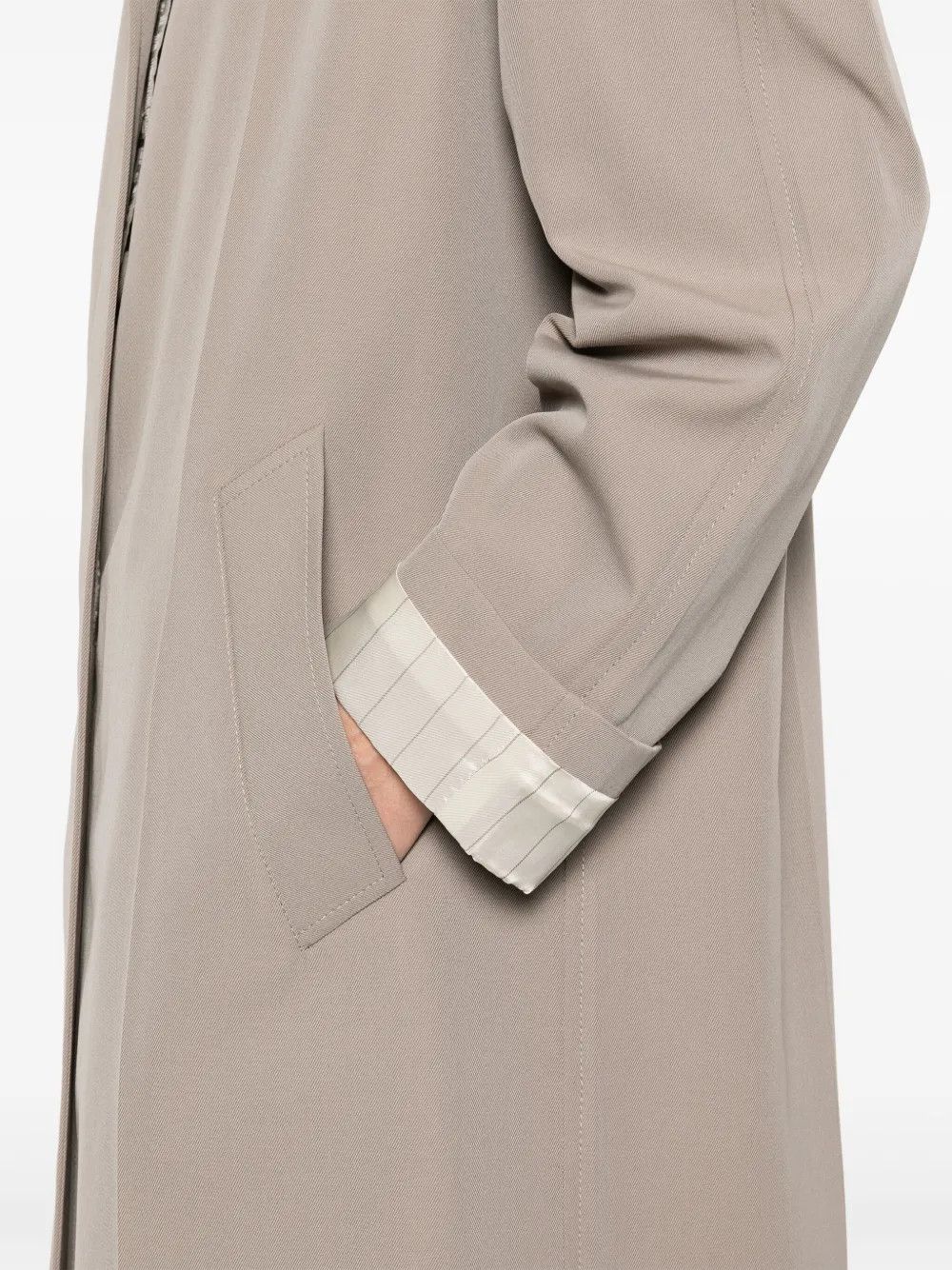 Fendi o1B3y1r0326 Overcoat in Beige Size S / US 4 / IT 40 - 5 Thumbnail