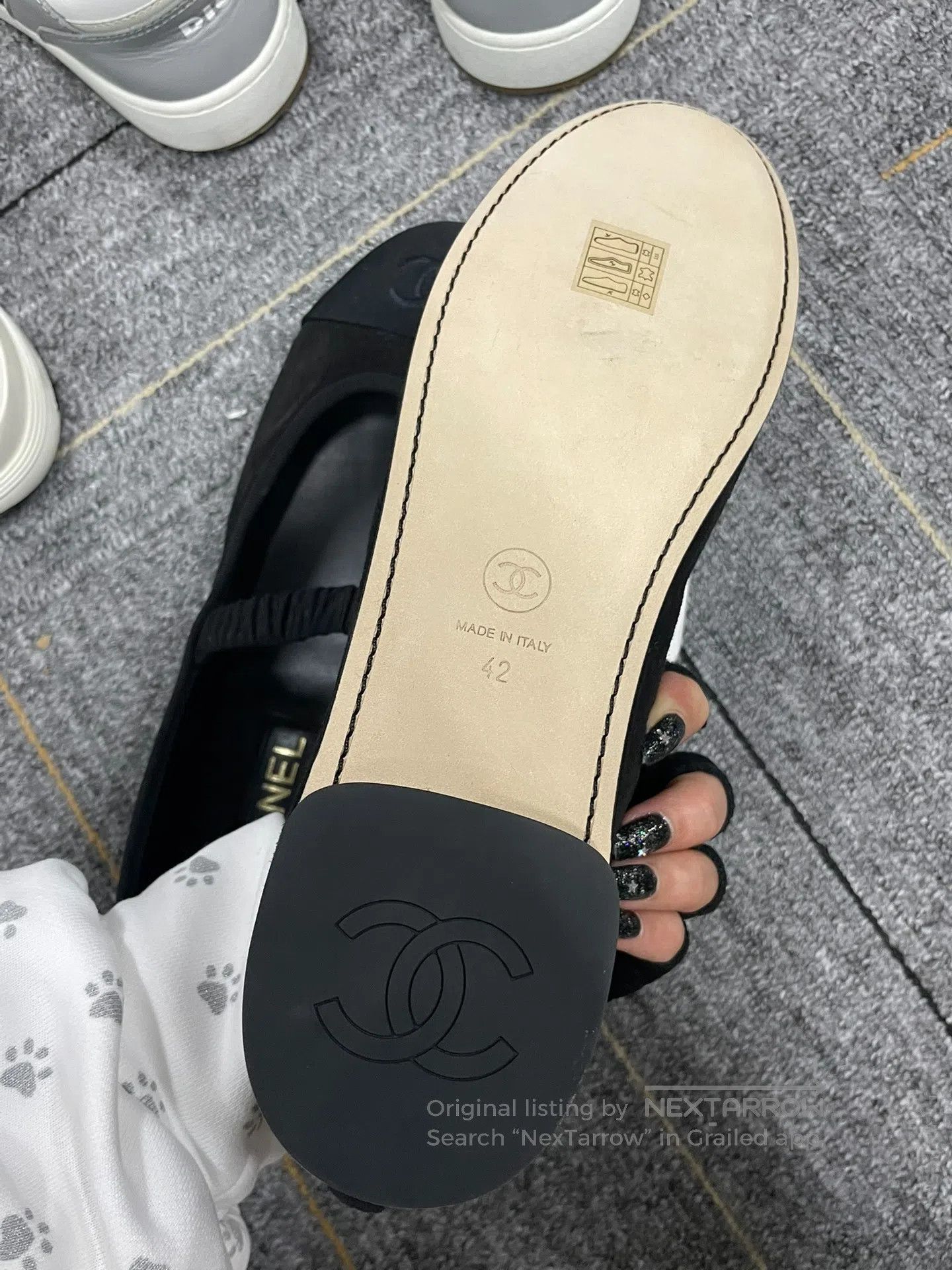 Chanel Chanel Black Mary Jane Flat Shoes| Size US 11.5 / IT 41.5 - 4 Thumbnail