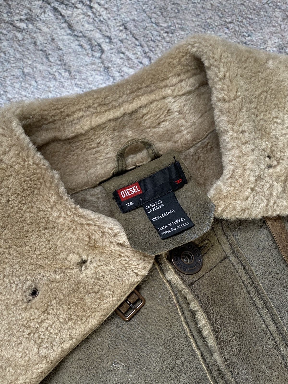 Diesel × Vintage Vintage jacket Diesel Sheepskin coat STAFF PIK Size S / US 4 / IT 40 - 9 Thumbnail