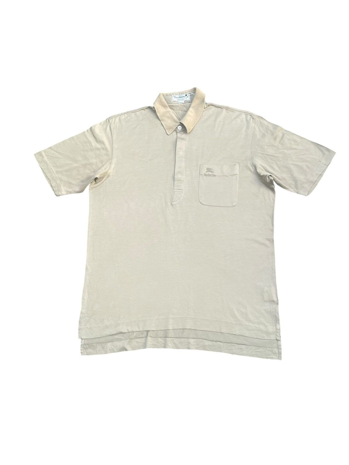 Burberry × Designer × Vintage Vintage Burberrys Polo Tshirt Size US M / EU 48-50 / 2 - 1 Thumbnail