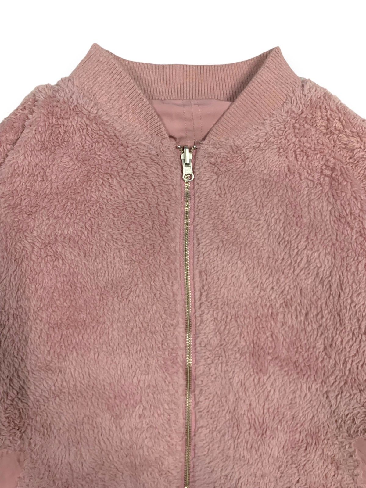 Hysteric Glamour Japanese Love Toxic Pink Reversible Fleece Bomber Jacket Size L / US 10 / IT 46 - 17 Thumbnail