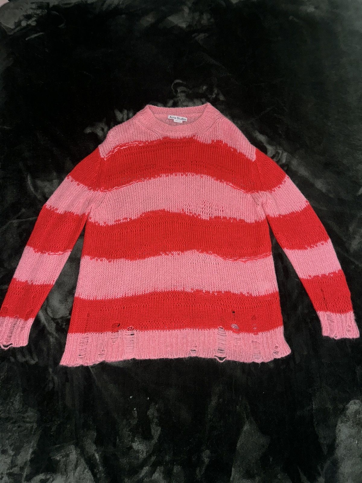 Entire Studios Acne Studios Kaila Distressed Striped Knitted Size US M / EU 48-50 / 2 - 1 Thumbnail