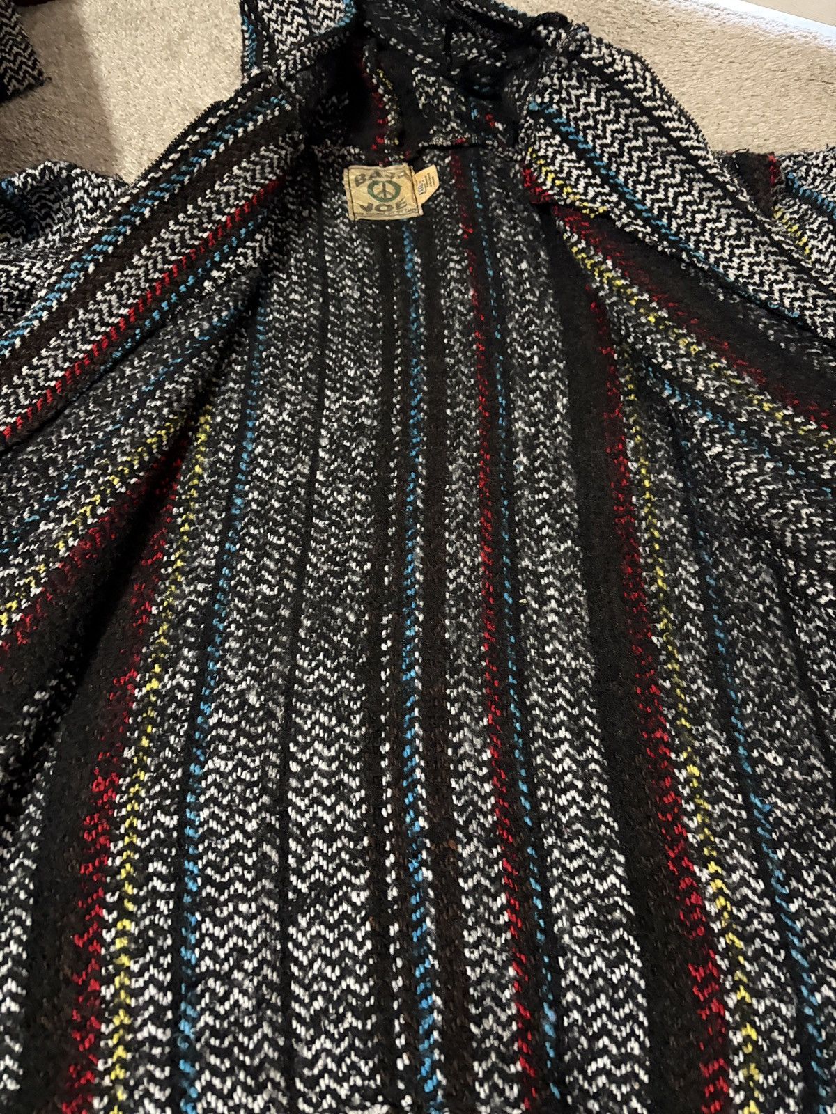 Baja Joe Baja Joe Zip Up Mexican Hoodie Jacket XXL Multicolor Striped Size US XXL / EU 58 / 5 - 6 Thumbnail