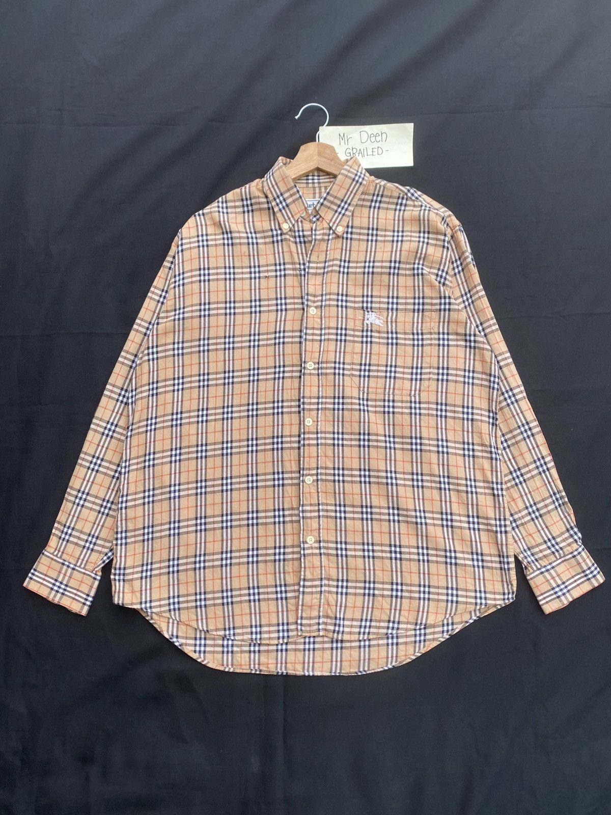 Burberry Rare Vintage Burberry Longsleeve Buttons Checkered Shirt Size US L / EU 52-54 / 3 - 1 Thumbnail
