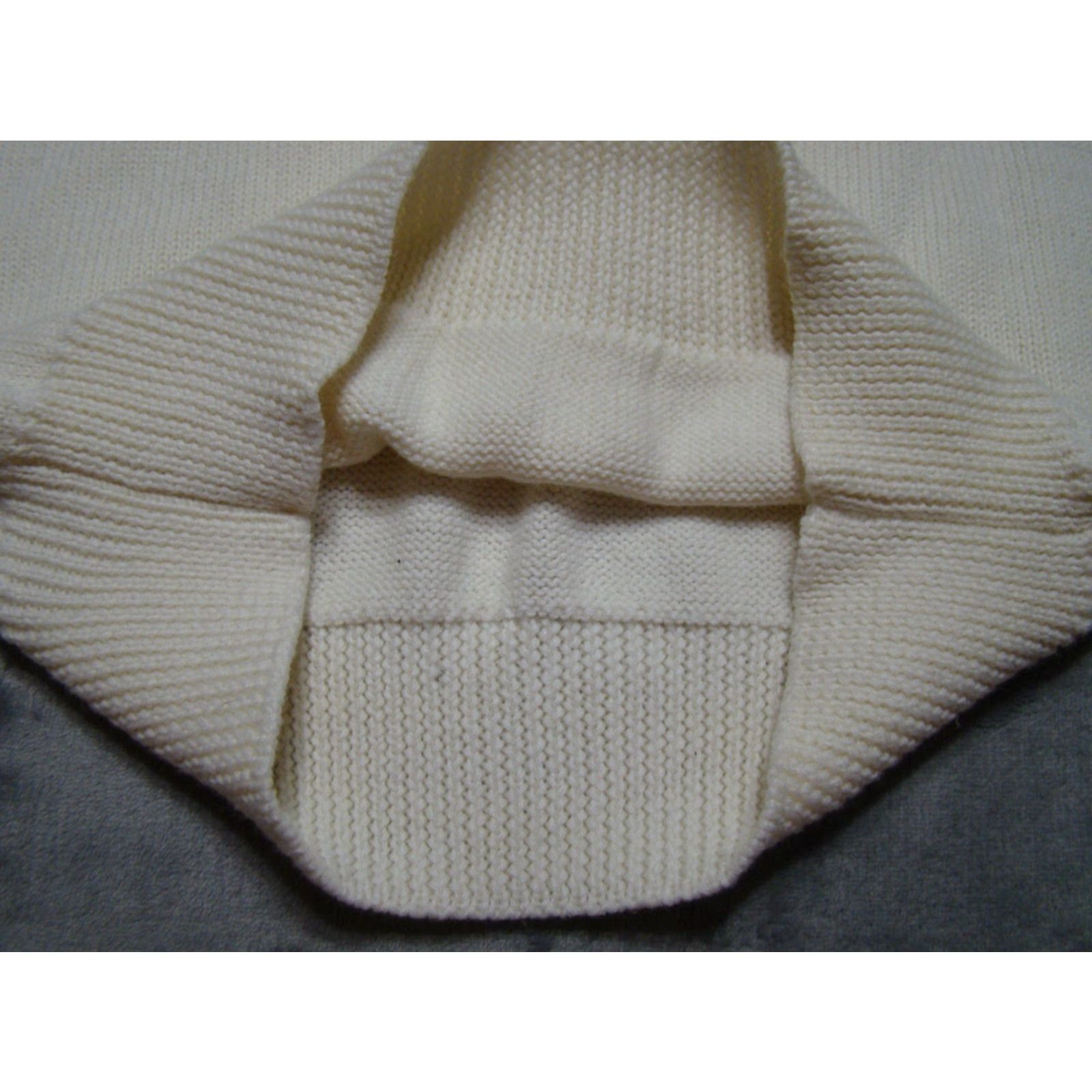 Vintage VINTAGE Ossi Skiwear Womens L White Blue Purple Wool Blend Turtleneck Ski Sweater Size L / US 10 / IT 46 - 4 Thumbnail