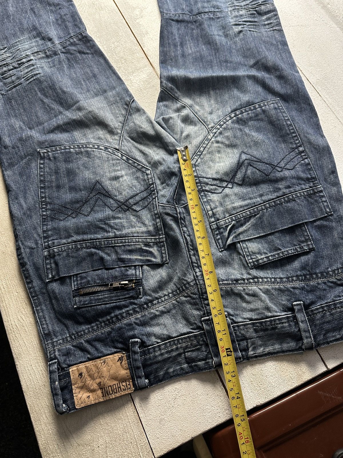 Other 🚨 FISHBONE RARE MULTIPOCKET SK8 Y2K JEANS CROPP Size US 34 / EU 50 - 13 Thumbnail