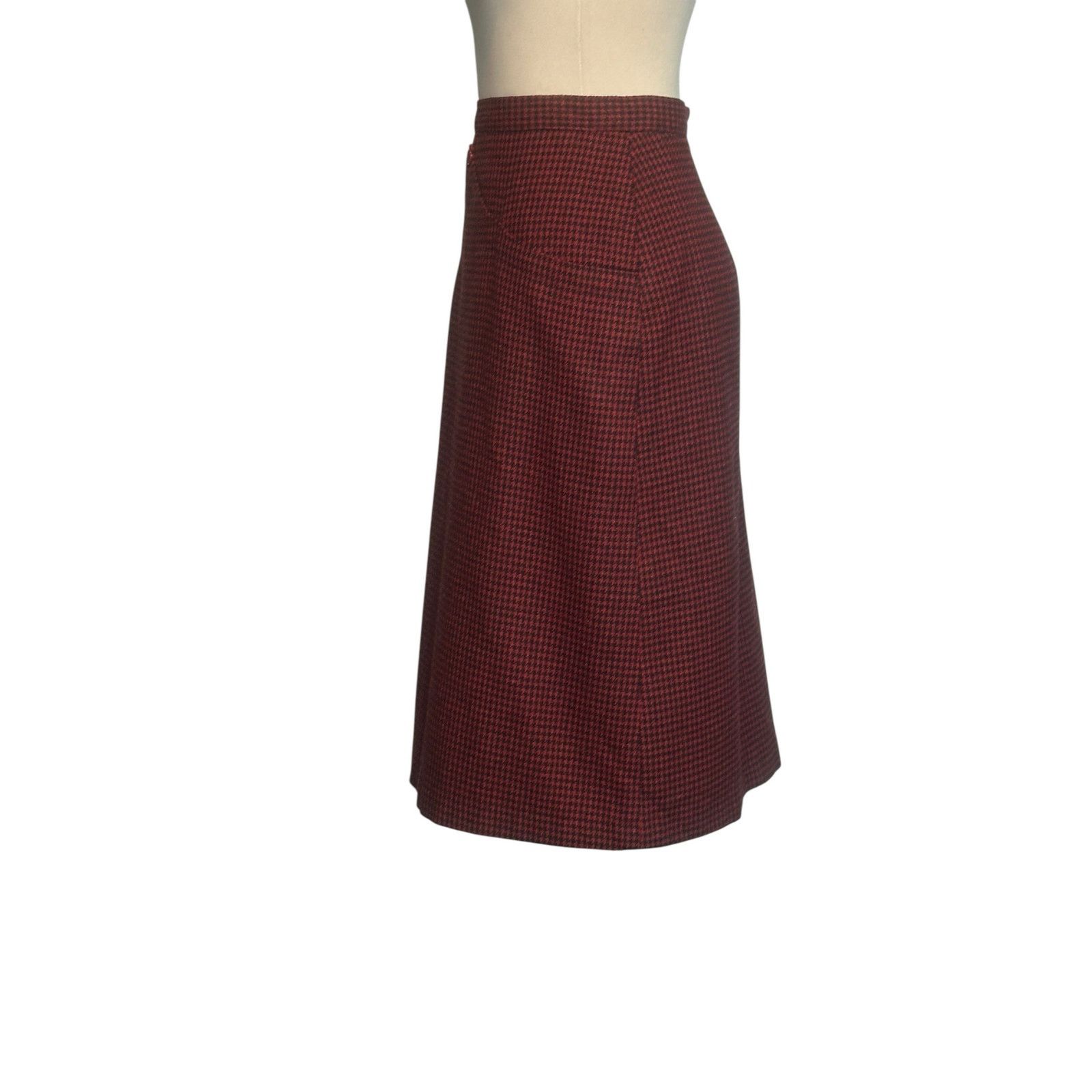 Porsche Design Porsche vintage red black houndstooth pencil skirt size 9/10 Size 27" / US 4 / IT 40 - 13 Thumbnail