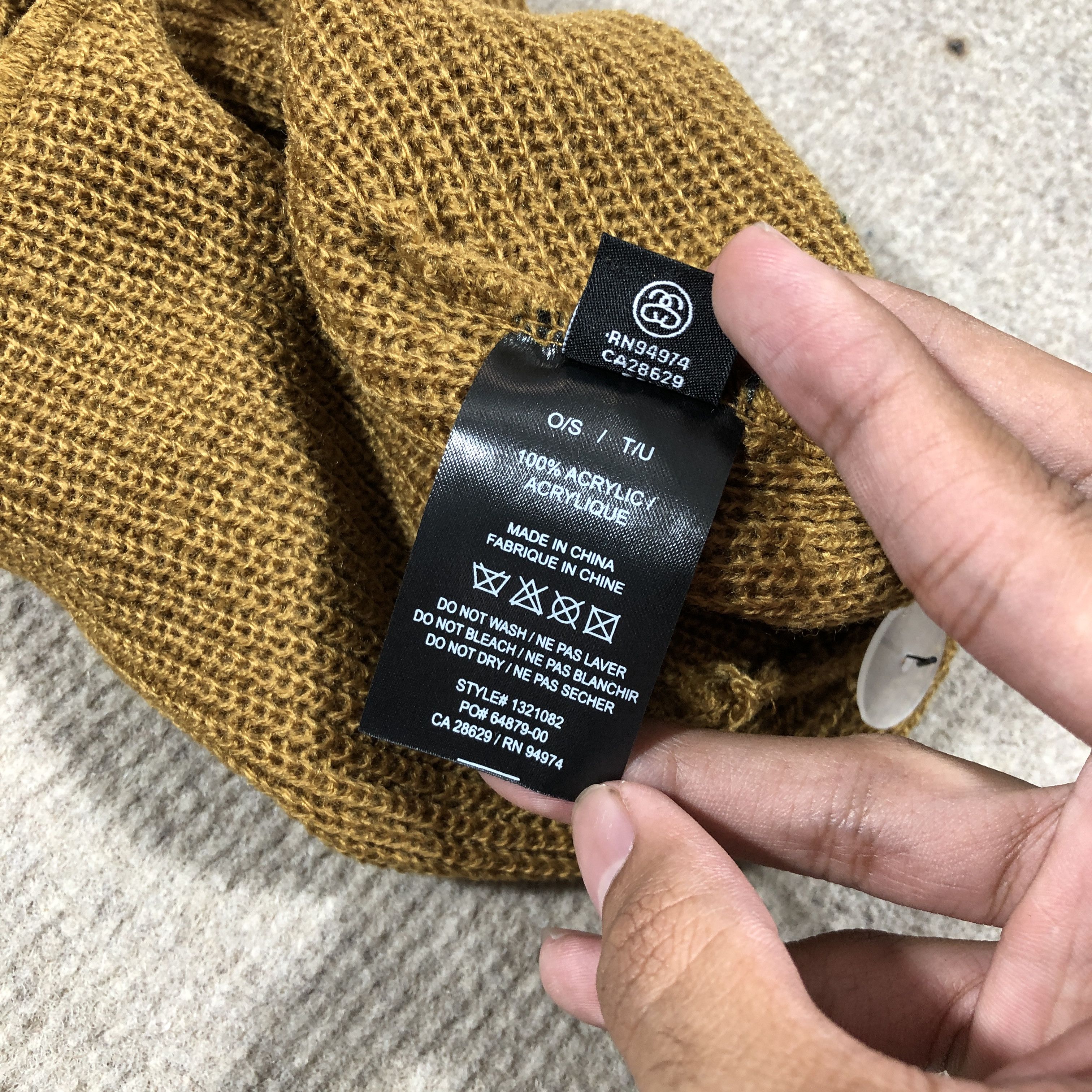 Stussy STUSSY BALACLAVA • BROWN Size ONE SIZE - 4 Thumbnail