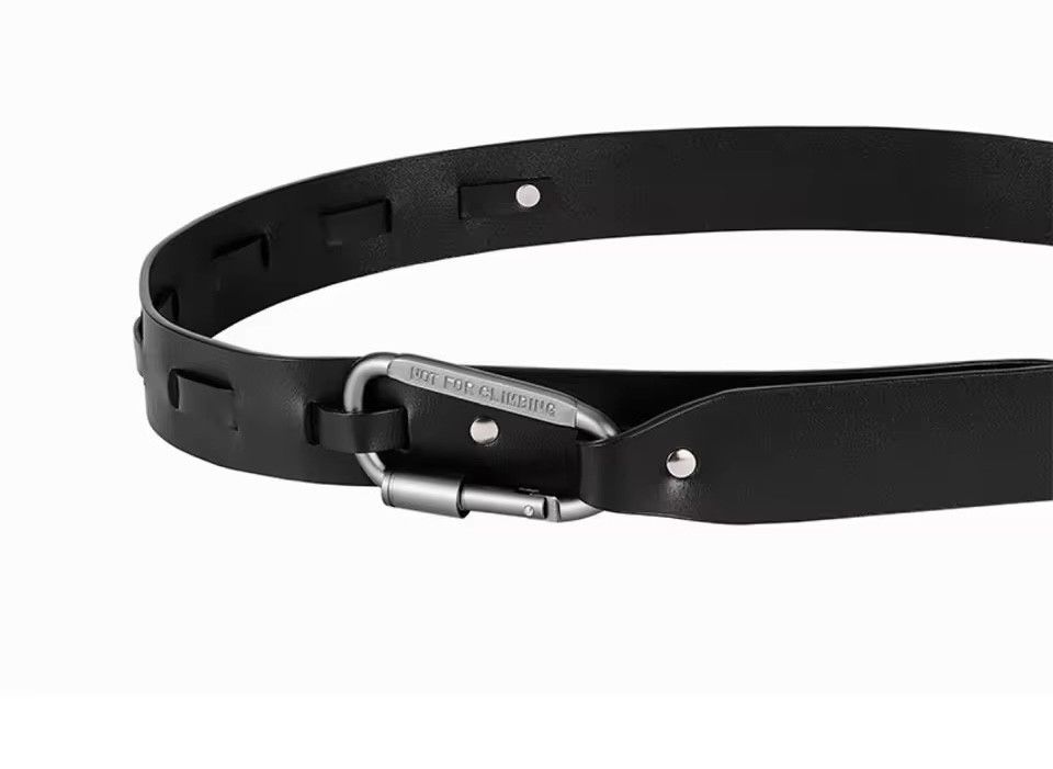 Leather × Vintage PU Leather Carabiner Belt Size ONE SIZE - 4 Thumbnail