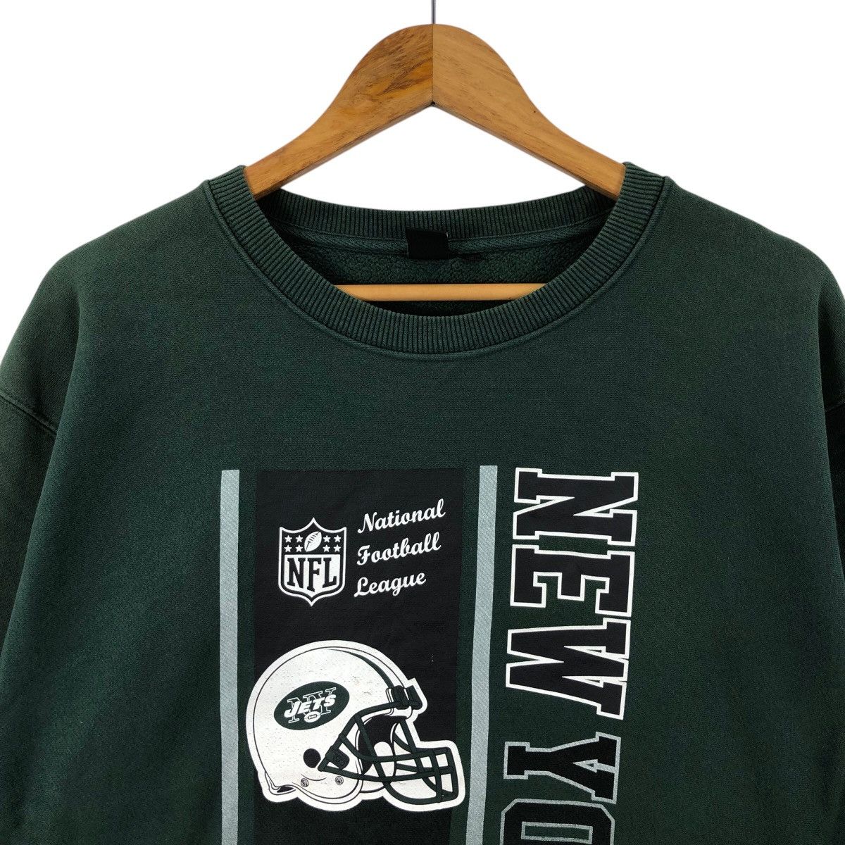 NFL New York Jets NFL Sweatshirt Big Logo Crewneck Size XL Size US XL / EU 56 / 4 - 2 Thumbnail