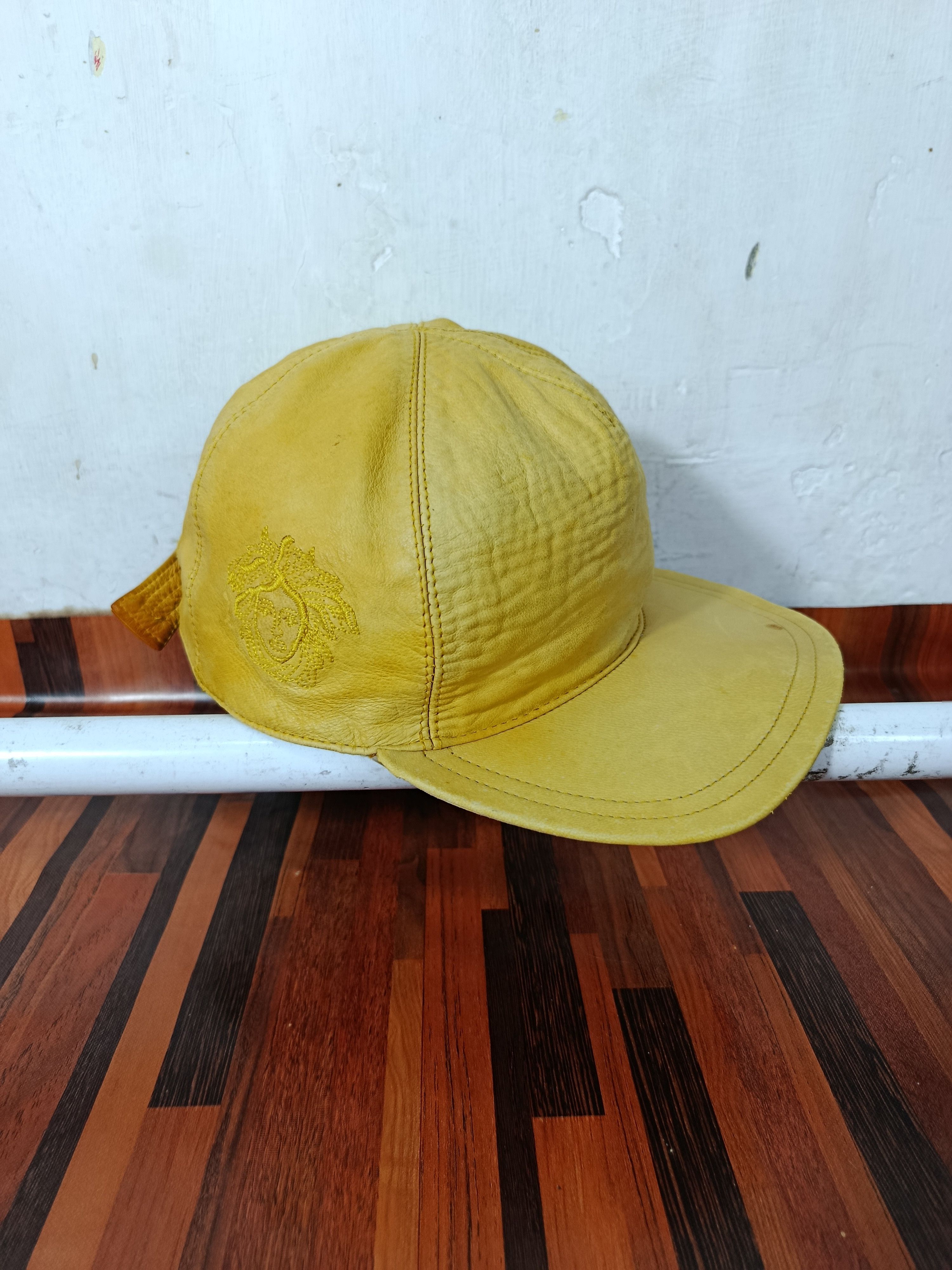 Versace Vintage 90s Gianni Versace Leather Embroidery Hats Size ONE SIZE - 1 Thumbnail