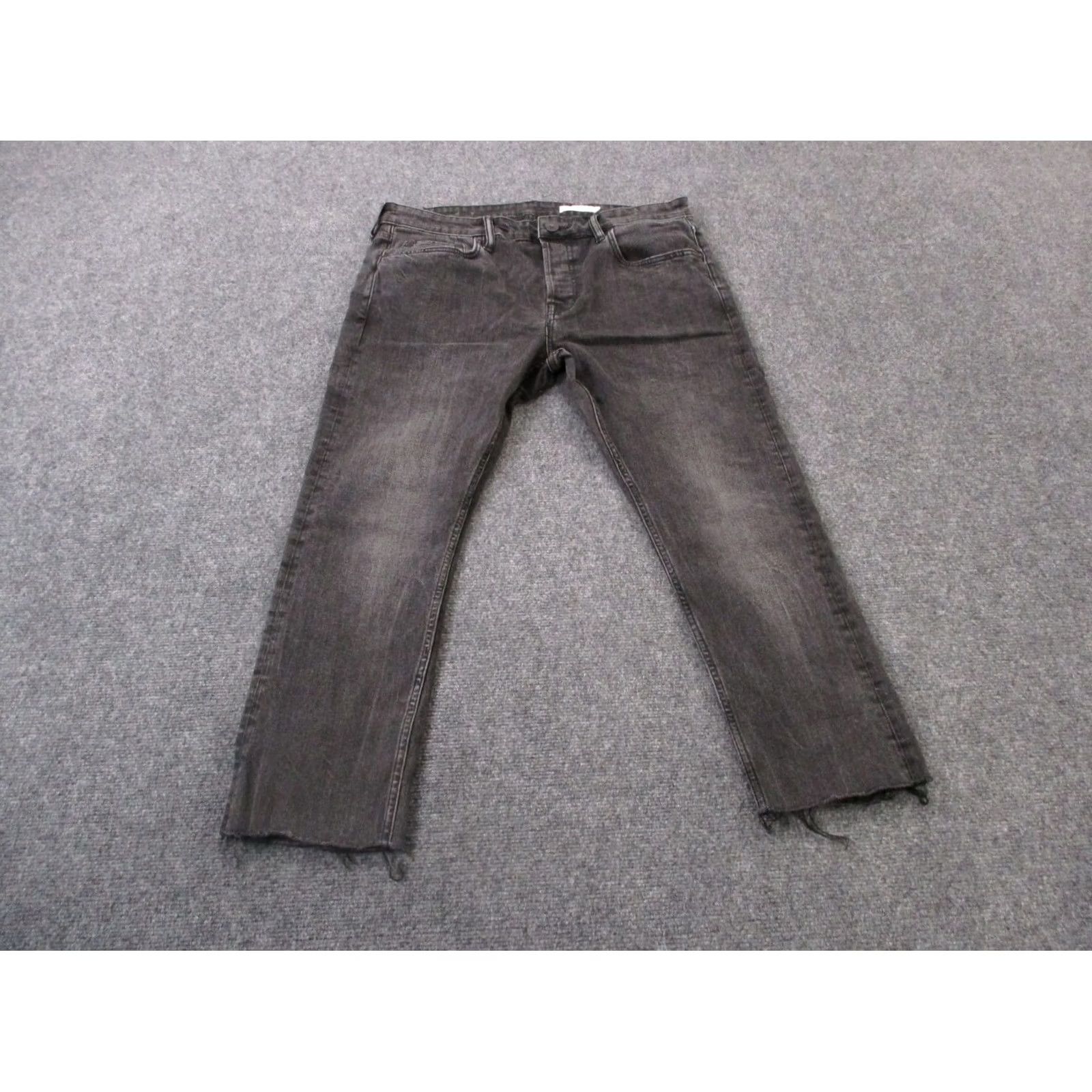 Allsaints Allsaints Jeans Mens Gray Denim Straight Casual Outdoors 34 X 30 Size US 36 / EU 52 - 2 Thumbnail