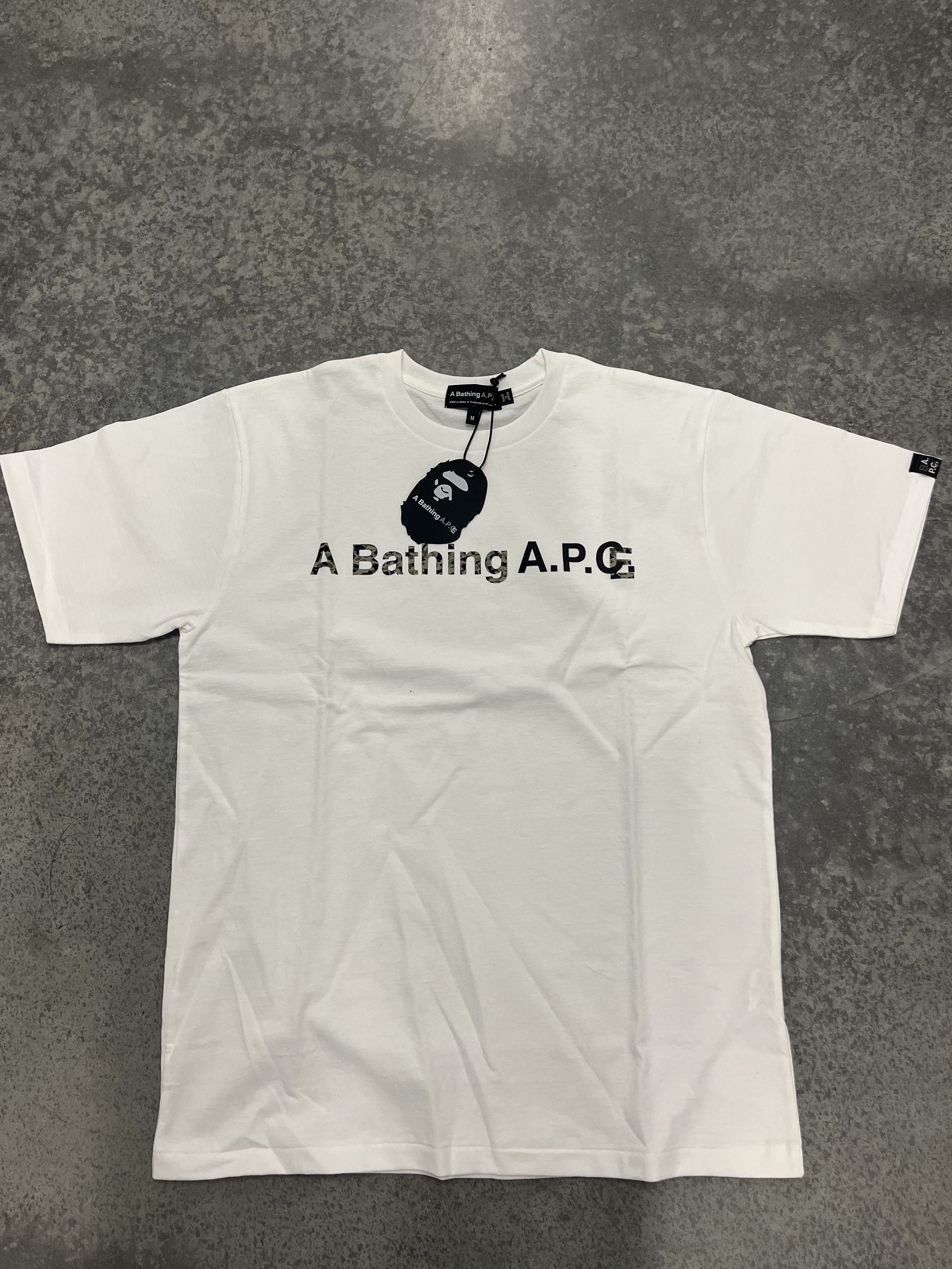 A.P.C. × Bape BAPE x A.P.C A bathing A.P.C. T shirt White M Size US M / EU 48-50 / 2 - 1 Thumbnail