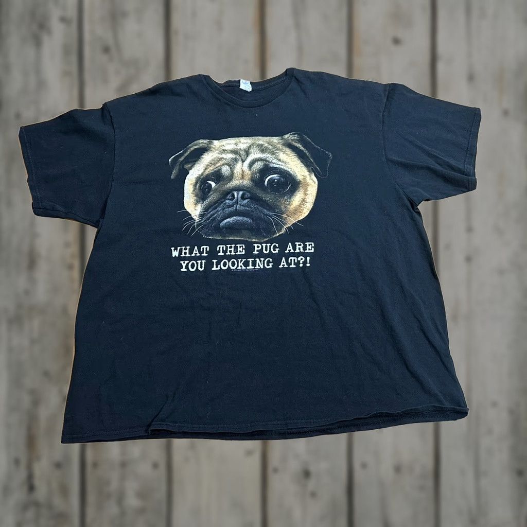 Delta Delta Pug Dog Big Logo Mens T Shirt 3XL Black Size US XXL / EU 58 / 5 - 1 Thumbnail
