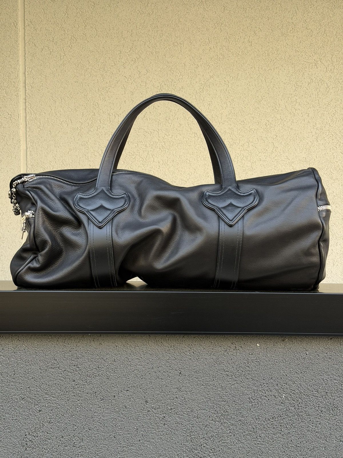 Chrome Hearts Chrome Hearts Fleur Patch Black Duffle Bag Size ONE SIZE - 2 Thumbnail