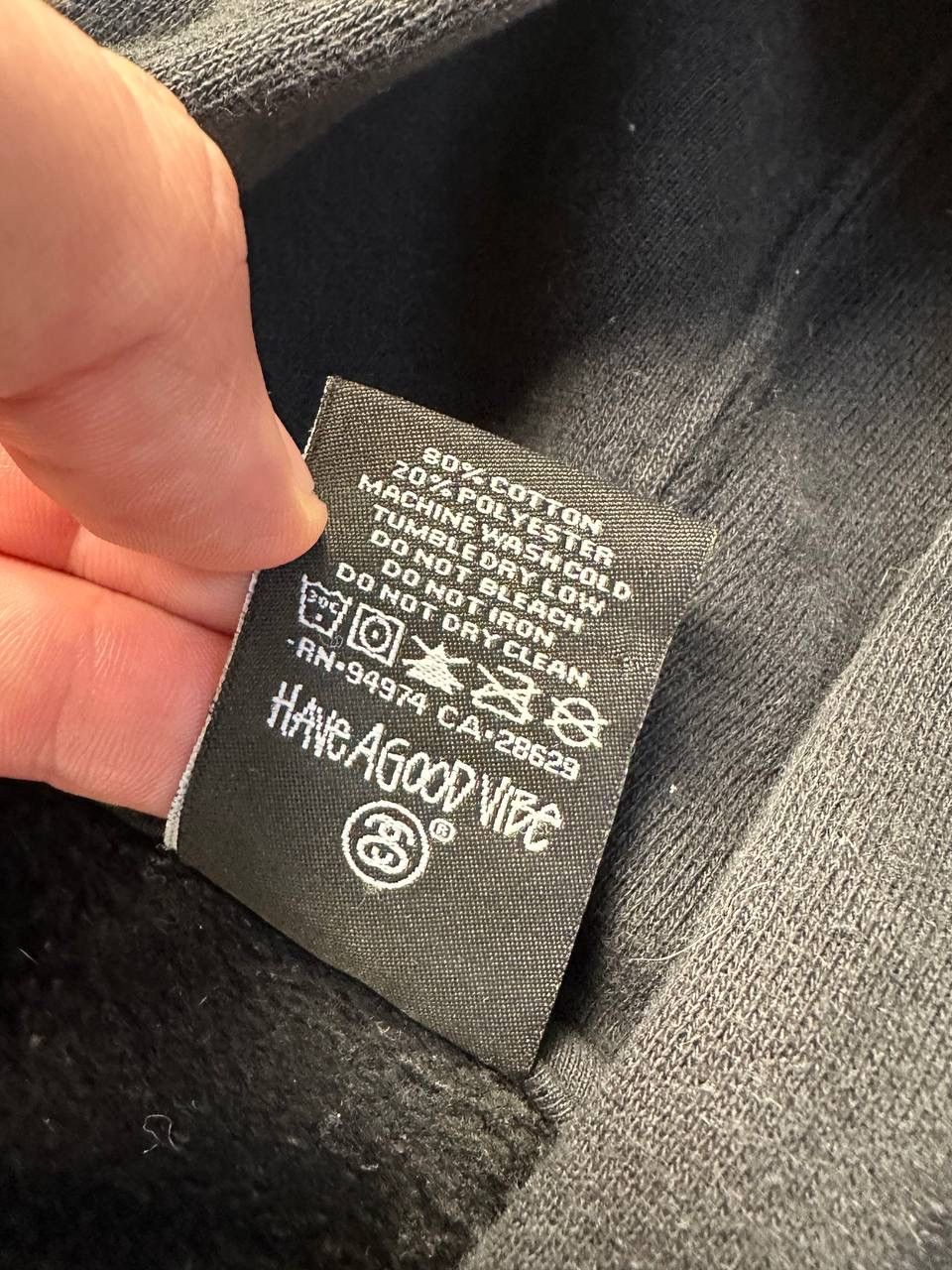 Stussy 🔥00s Vintage Stussy USA Baggy Hoodie Big logo Japanese Size US L / EU 52-54 / 3 - 8 Thumbnail