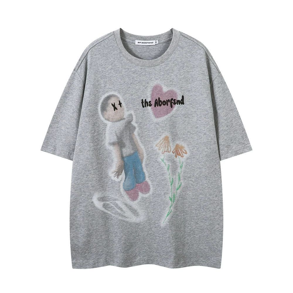 Vintage Men's street fashion casual boy printed T-shirt Size US M / EU 48-50 / 2 - 1 Thumbnail