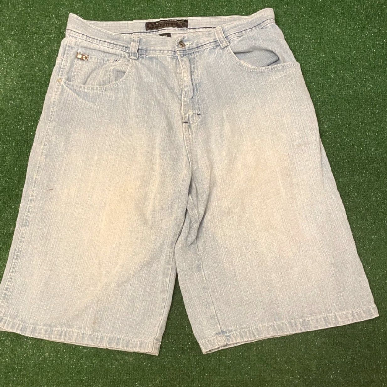 Southpole VINTAGE Southpole Baggy Skater Grunge Jean Shorts VTG Mens Size 38 Blue Size US 38 / EU 54 - 3 Thumbnail