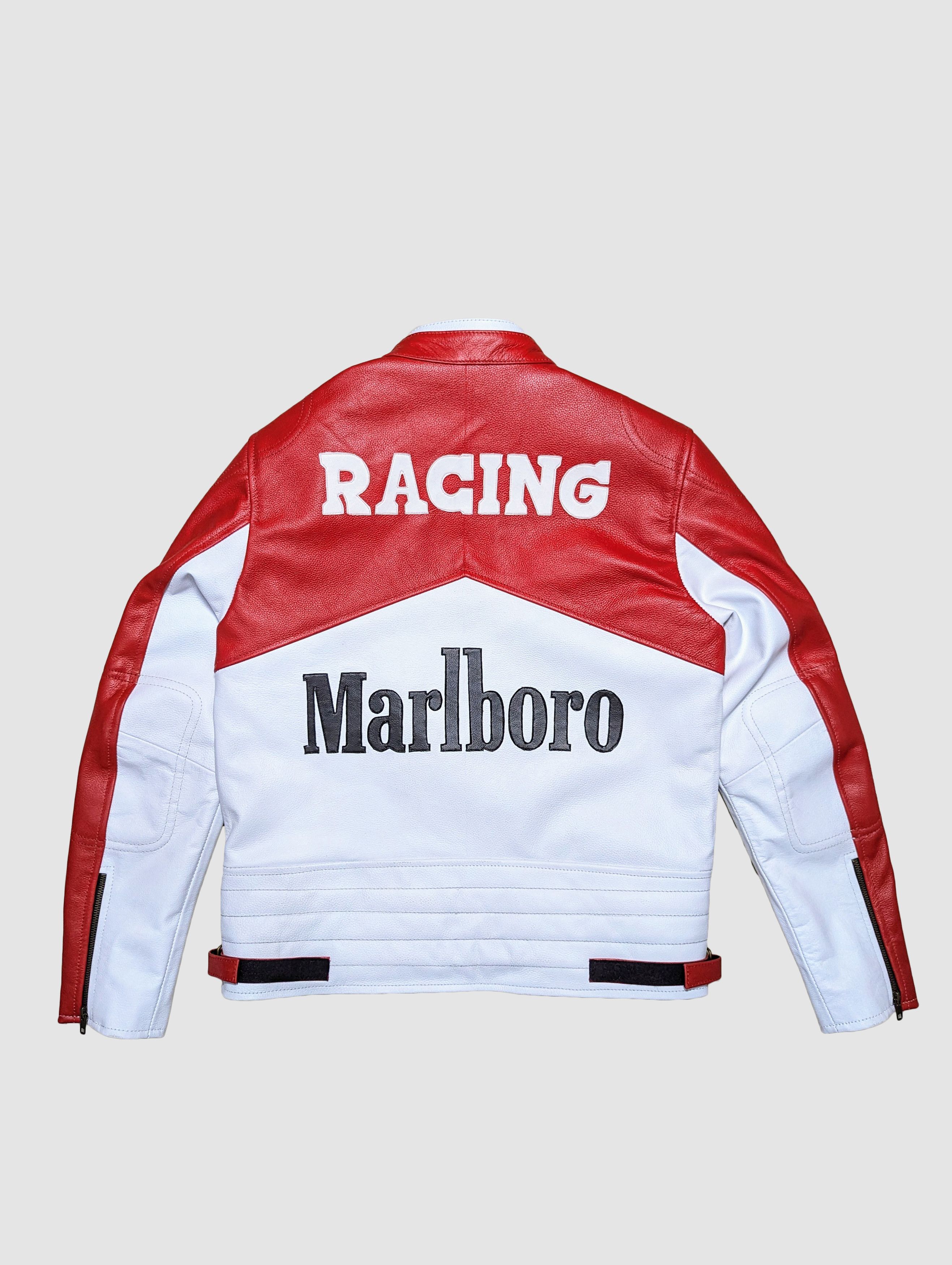 Vintage 🔥🔥 MARLBORO LEATHER JACKET RARE STREETWEAR Size US M / EU 48-50 / 2 - 2 Thumbnail