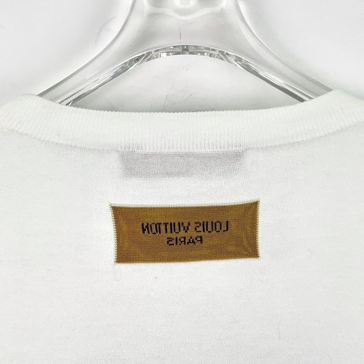 Louis Vuitton White Short-Sleeve Shirt with Green Oval Logo Size US L / EU 52-54 / 3 - 6 Thumbnail