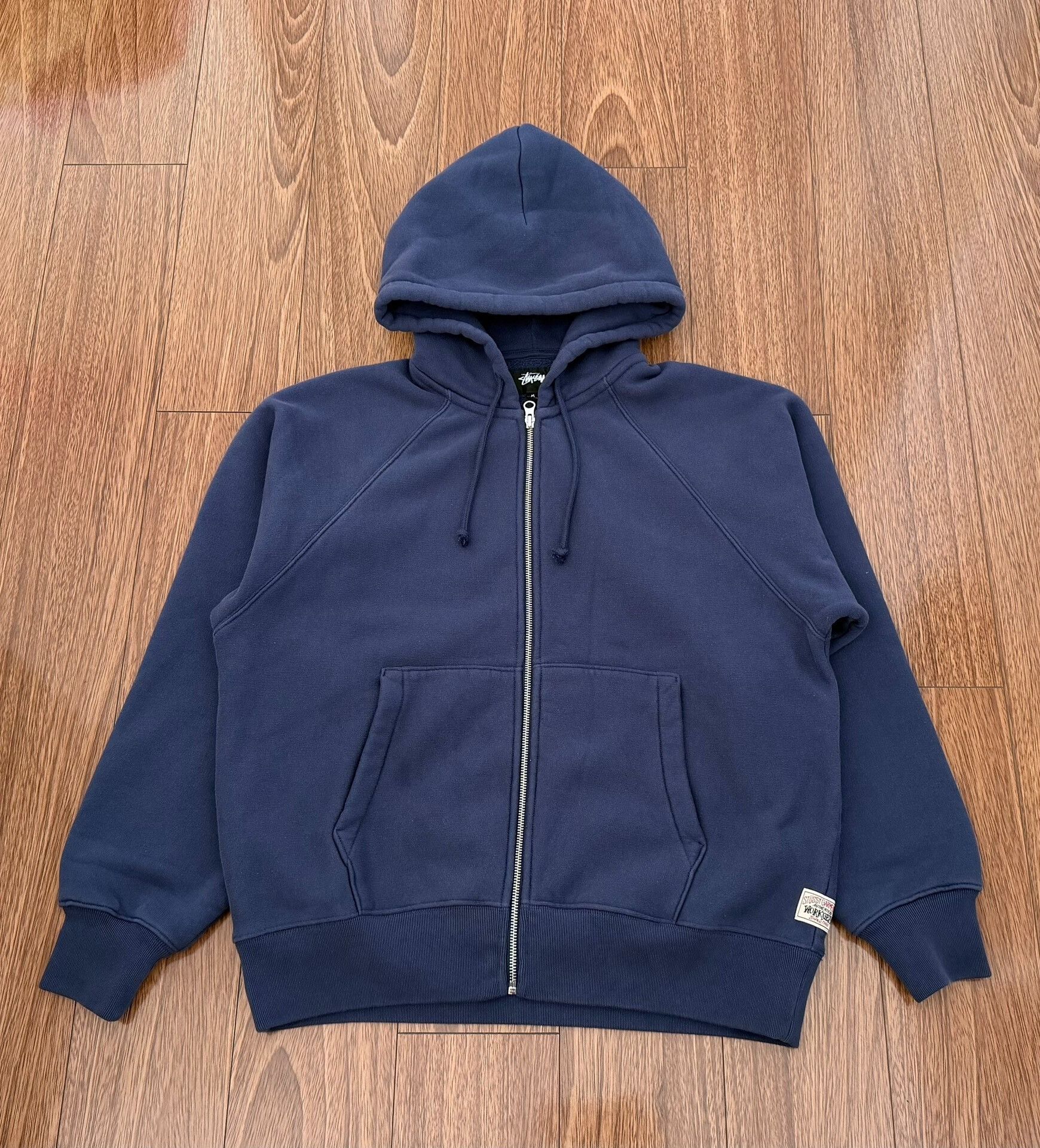Stussy Stussy Raglan Zip Hoodie Navy | Grailed