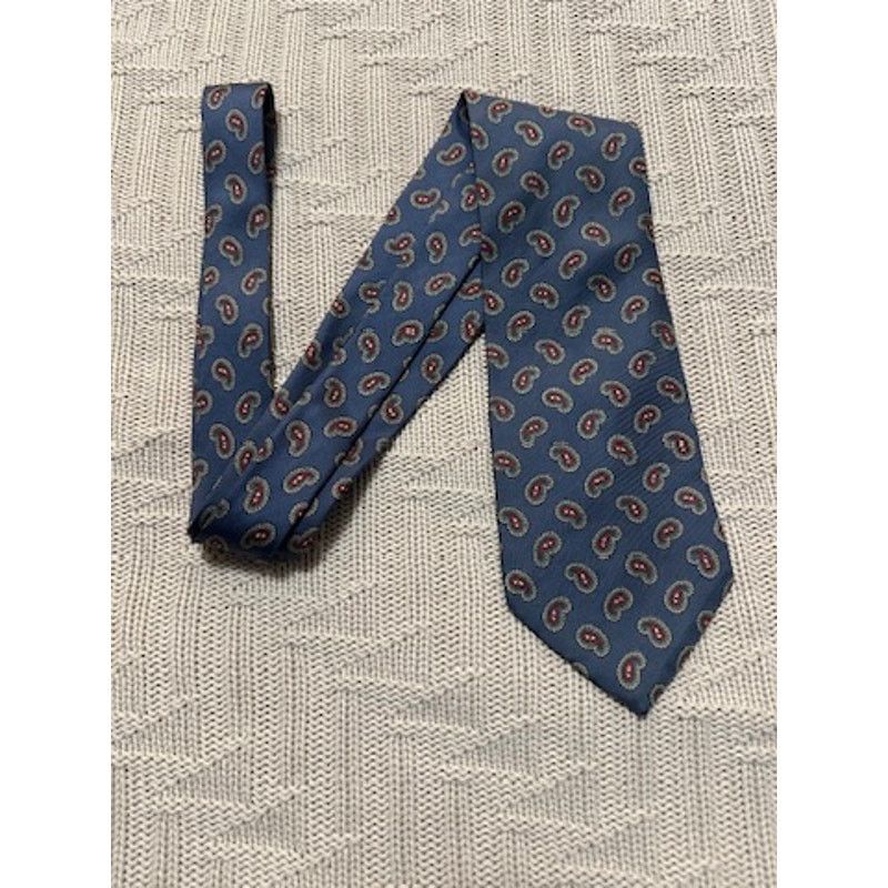 Other Vintage 90s Resilio blue paisley silk tie Size ONE SIZE - 1 Thumbnail