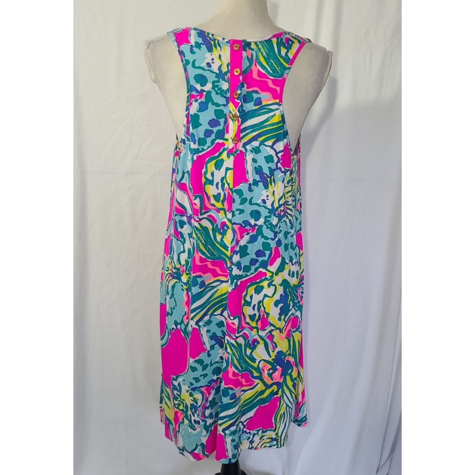 Lilly Pulitzer New Lilly Pulitzer Womens Melle Trapeze Tank Dress Large Size L / US 10 / IT 46 - 6 Thumbnail