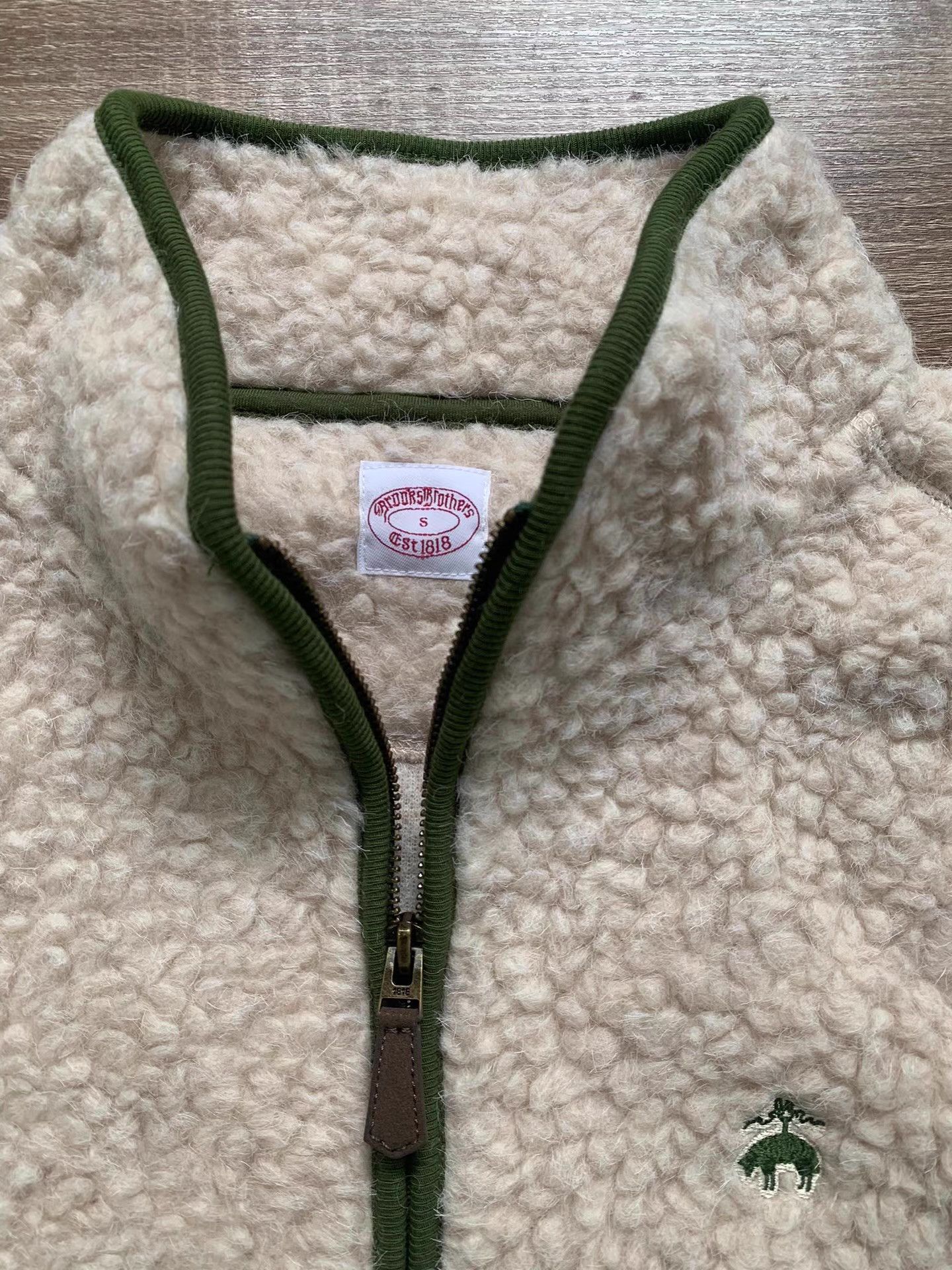 Brooks Brothers 2024AW Wool Python GF Logo Mock Neck Full-Zip Jacket Ｑ22 Size US M / EU 48-50 / 2 - 8 Thumbnail