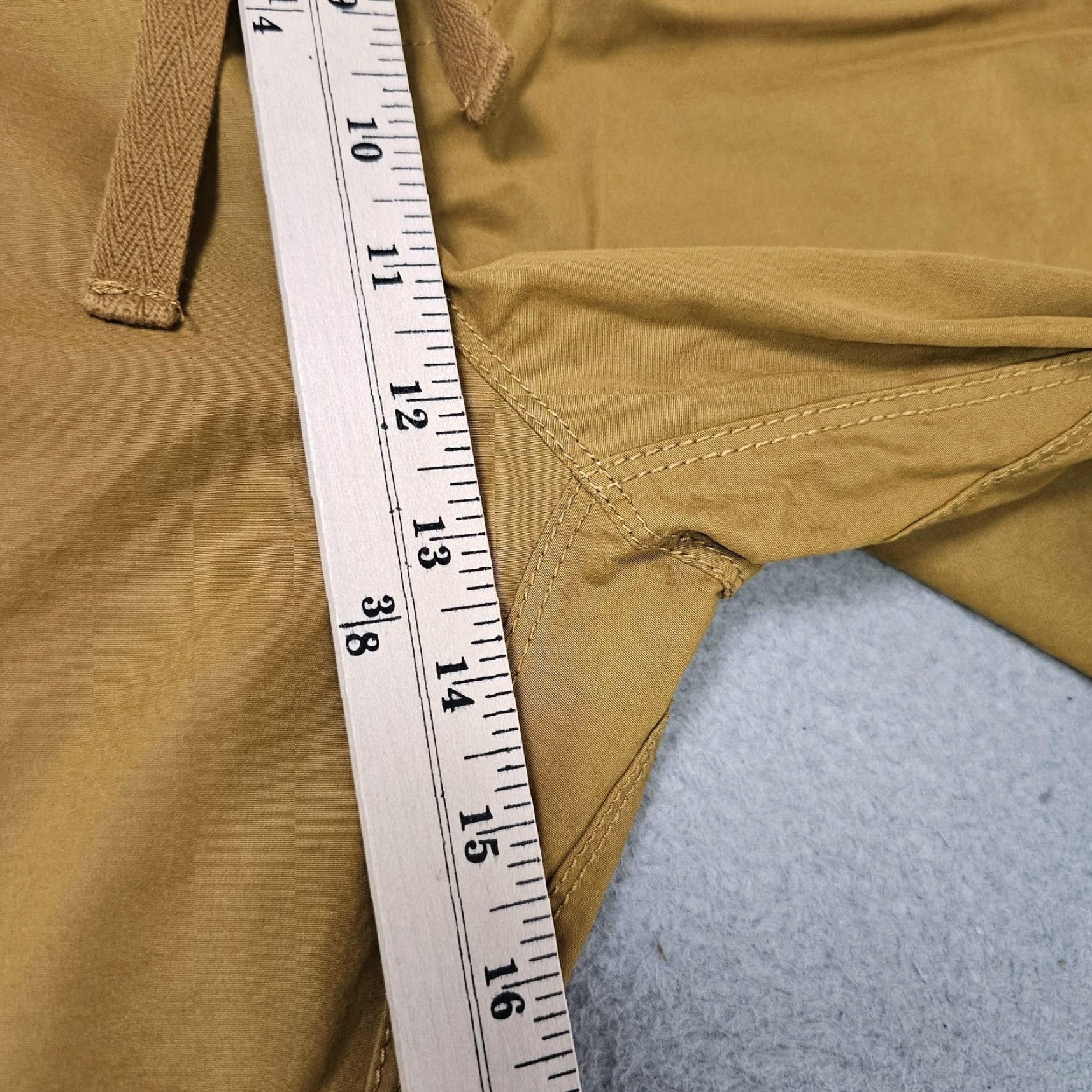 Alex Mill ALEX MILL Chino Pants Mens M Brown Elastic Waist Drawstring Casual 37 in Inseam 25 in Pockets Pleated Front Button Relaxed Straight Vintage: No Size US 31 - 4 Thumbnail