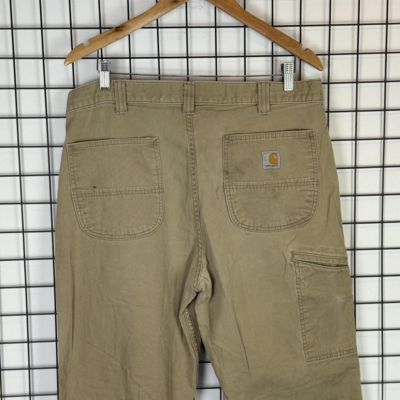 Carhartt Carhartt Beige Cargo Trousers Vintage Workwear Pants Size US 34 / EU 50 - 5 Thumbnail