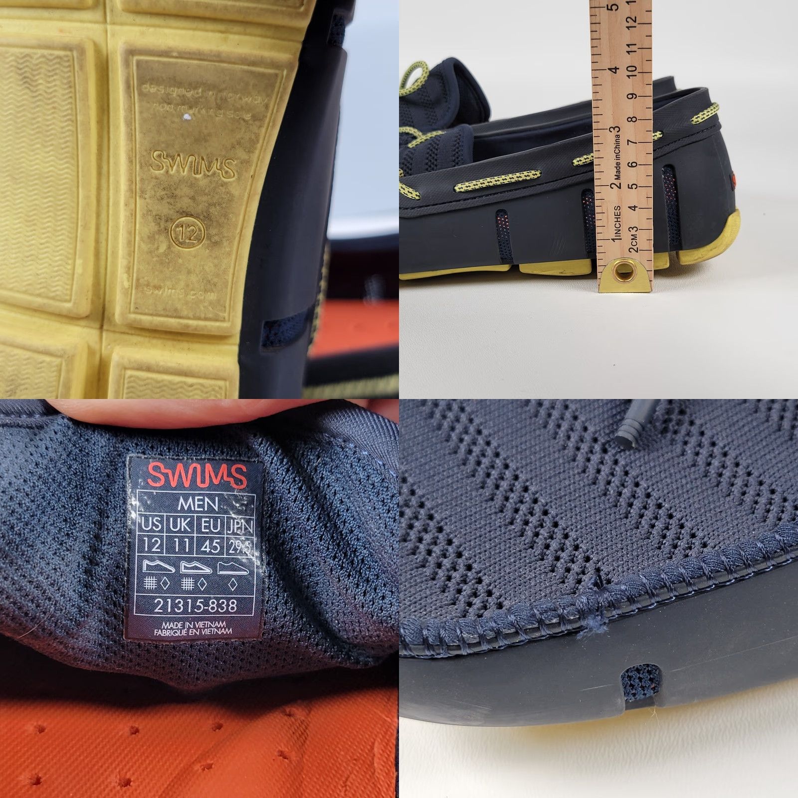 Swims Swims Men's 12M Braided Lace Loafers Navy/Gold Fusion Size US 11 / EU 44 - 8 Thumbnail