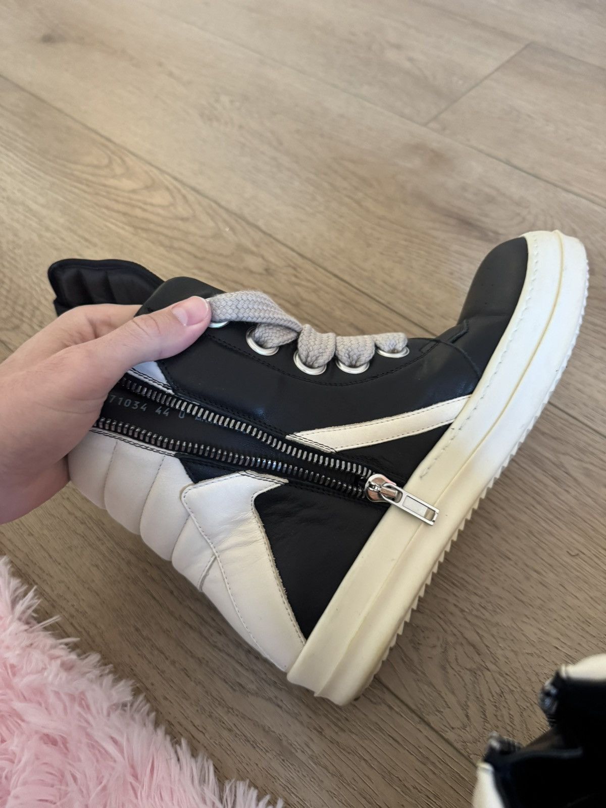 Rick Owens Jumbo Lace Geobaskets Size US 11 / EU 44 - 6 Thumbnail