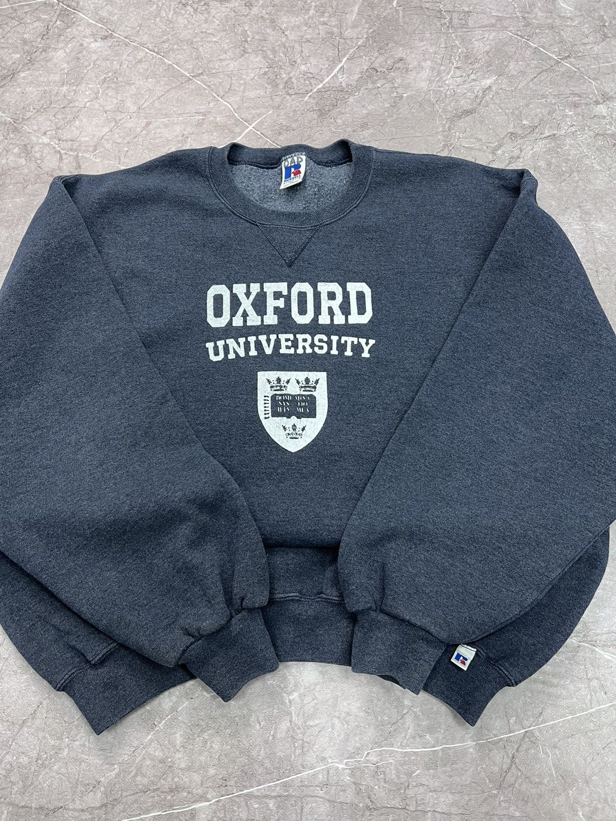 Russell Athletic Vintage 90s Oxford Russel athletic boxy hoodie sweatshirt Size US XL / EU 56 / 4 - 7 Thumbnail