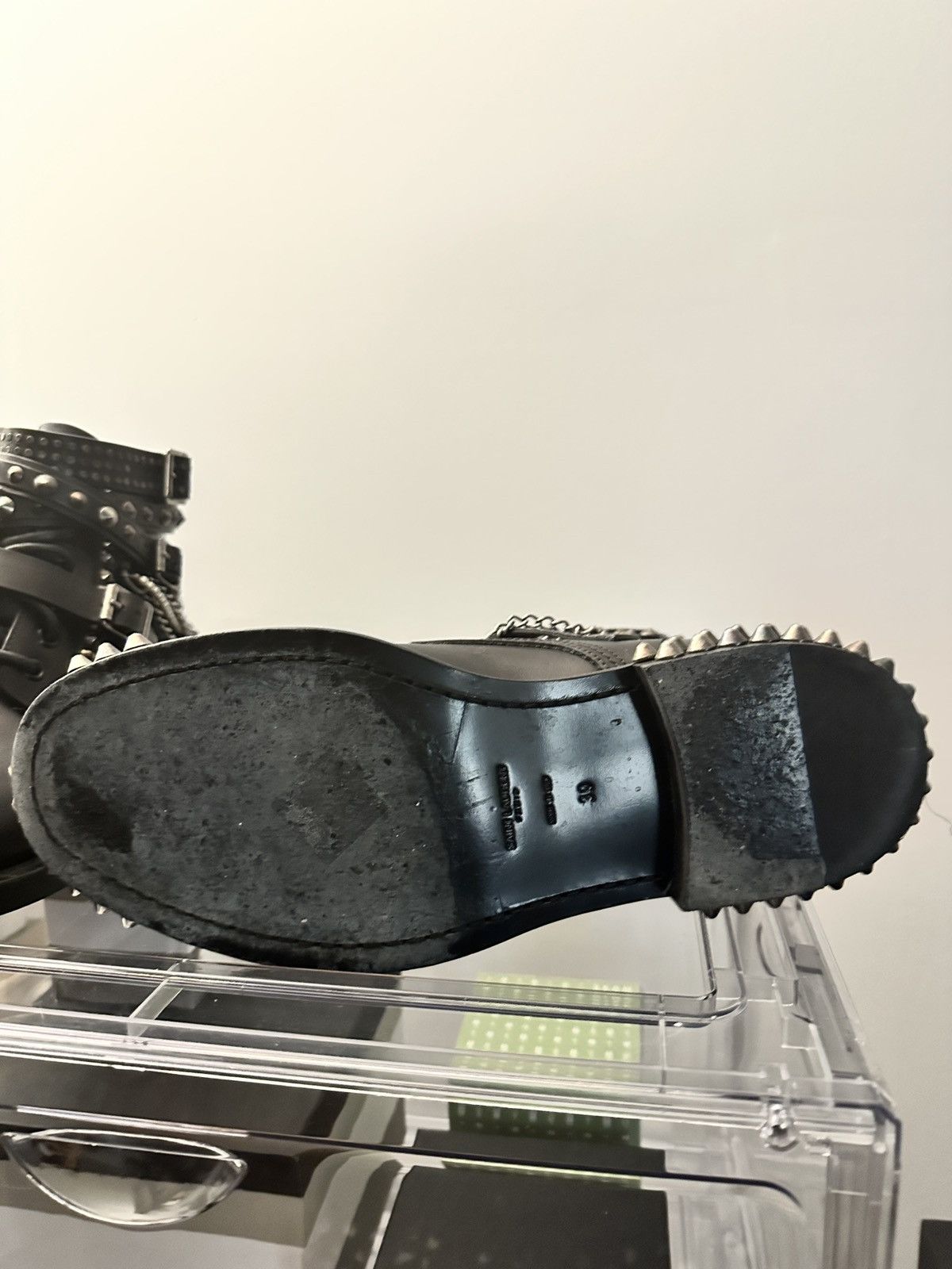 Saint Laurent Paris SAINT LAURENT PARIS FW13 Moto Studded Ankle Boots IT 39 Size US 9 / IT 39 - 6 Thumbnail