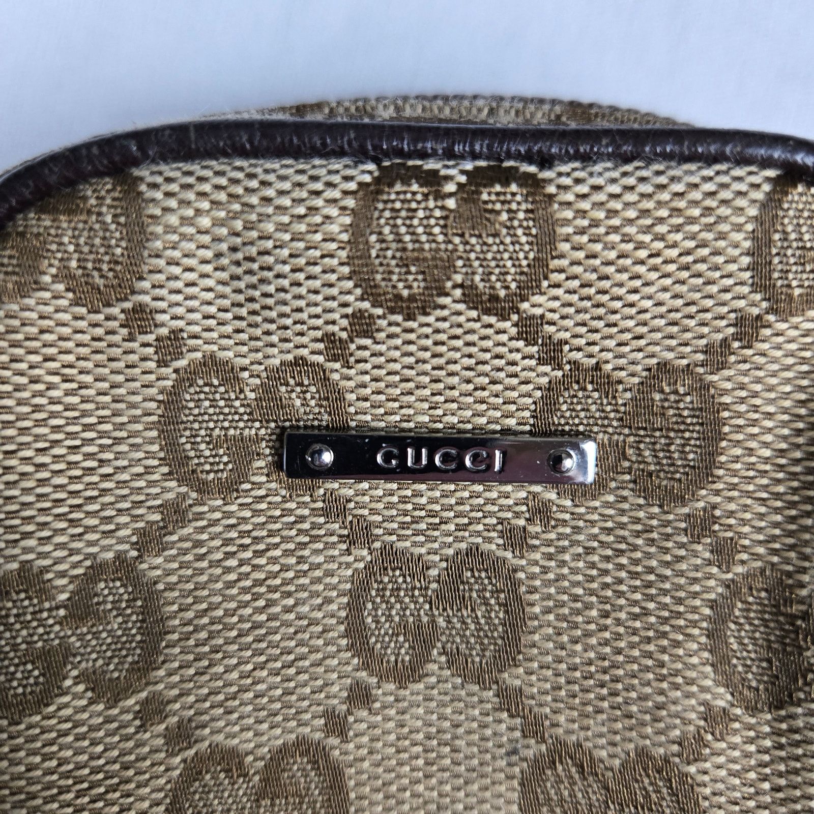 Gucci Gucci Monogram Mini Zip Canvas Pouch Size ONE SIZE - 2 Thumbnail