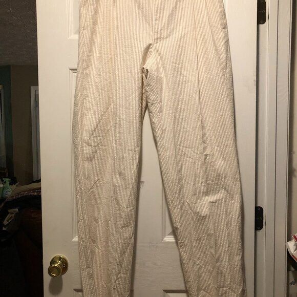 Other Alan lebow men's new cream 100%cotton pants size: 36/36 Size US 36 / EU 52 - 1 Thumbnail
