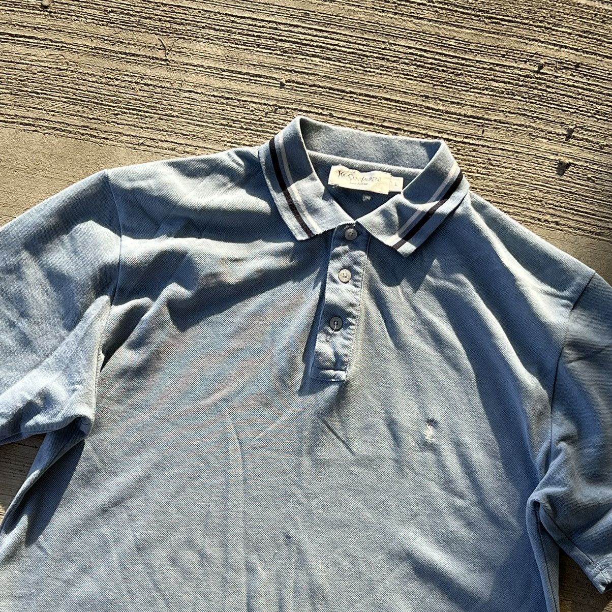 Vintage × Yves Saint Laurent Yves Saint Lauren Old Money Style Vintage Polos T-Shirt Size US L / EU 52-54 / 3 - 2 Thumbnail