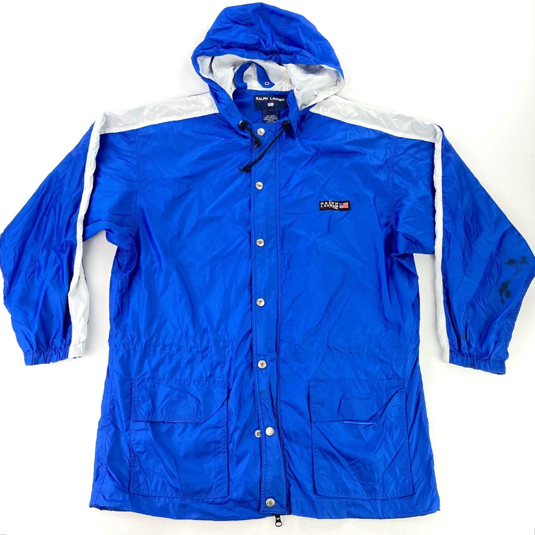 VINTAGE Ralph Lauren Polo Sport Men's Nylon Hooded Rain