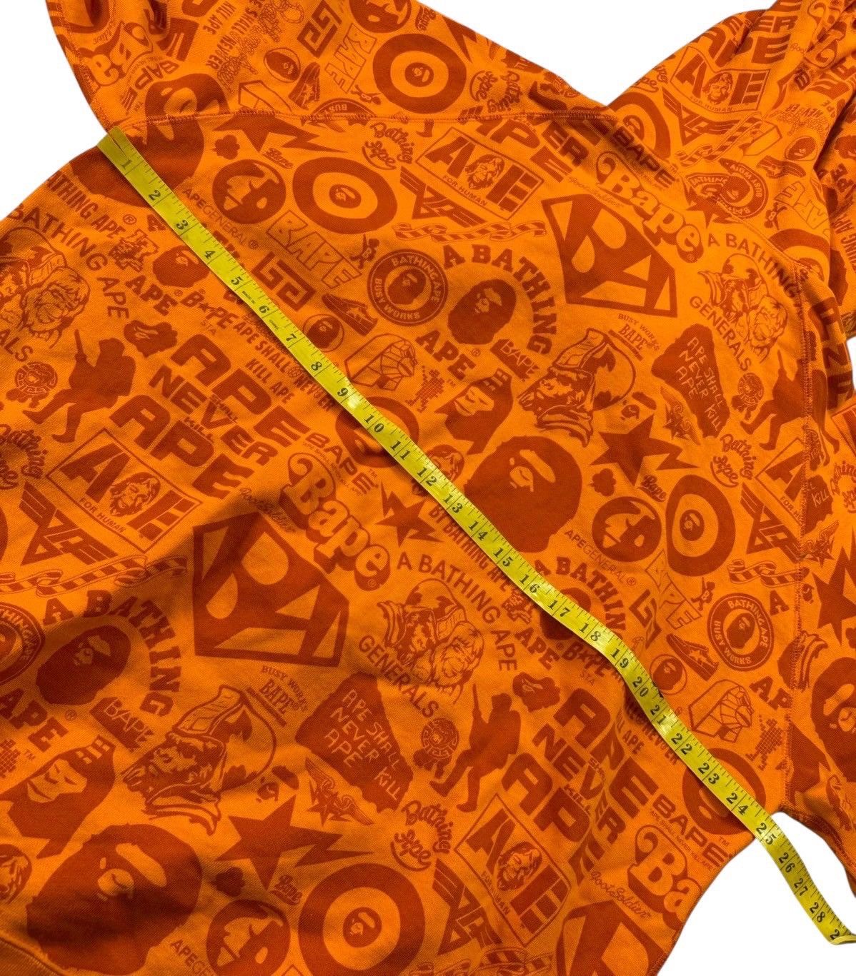 Bape BAPE Old tag full zip hoodie orange Size US XL / EU 56 / 4 - 8 Thumbnail