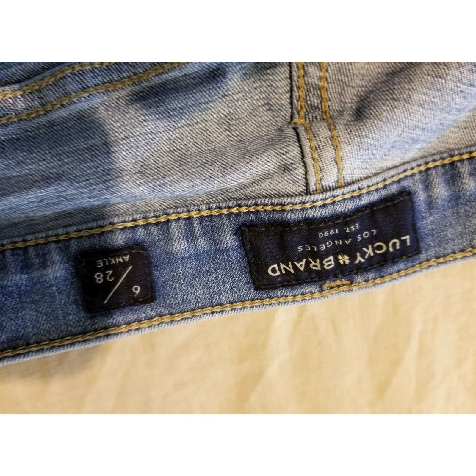 Lucky Brand Womens Lucky Brand Skinny Jeans 6 28 Denim Pants Stretch Size 28" / US 6 / IT 42 - 6 Thumbnail