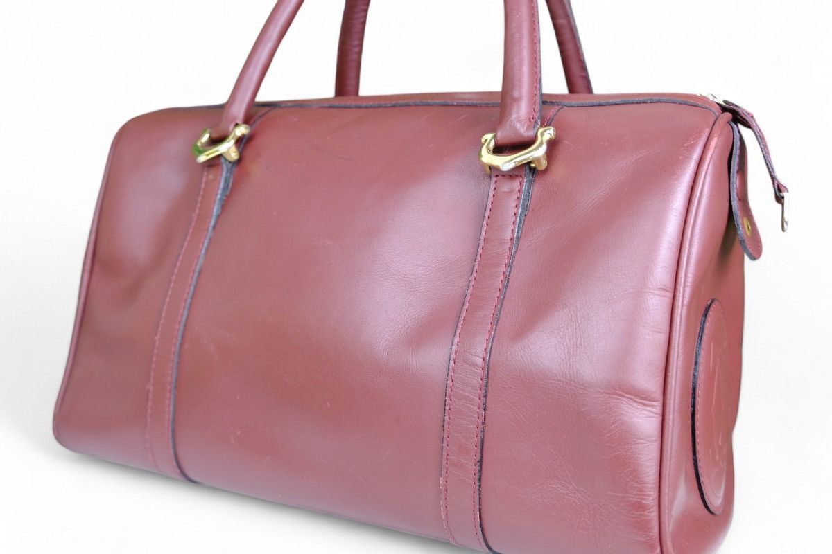Cartier Vintage CARTIER 1980s Boston Bag Leather Bordeaux Size ONE SIZE - 6 Thumbnail