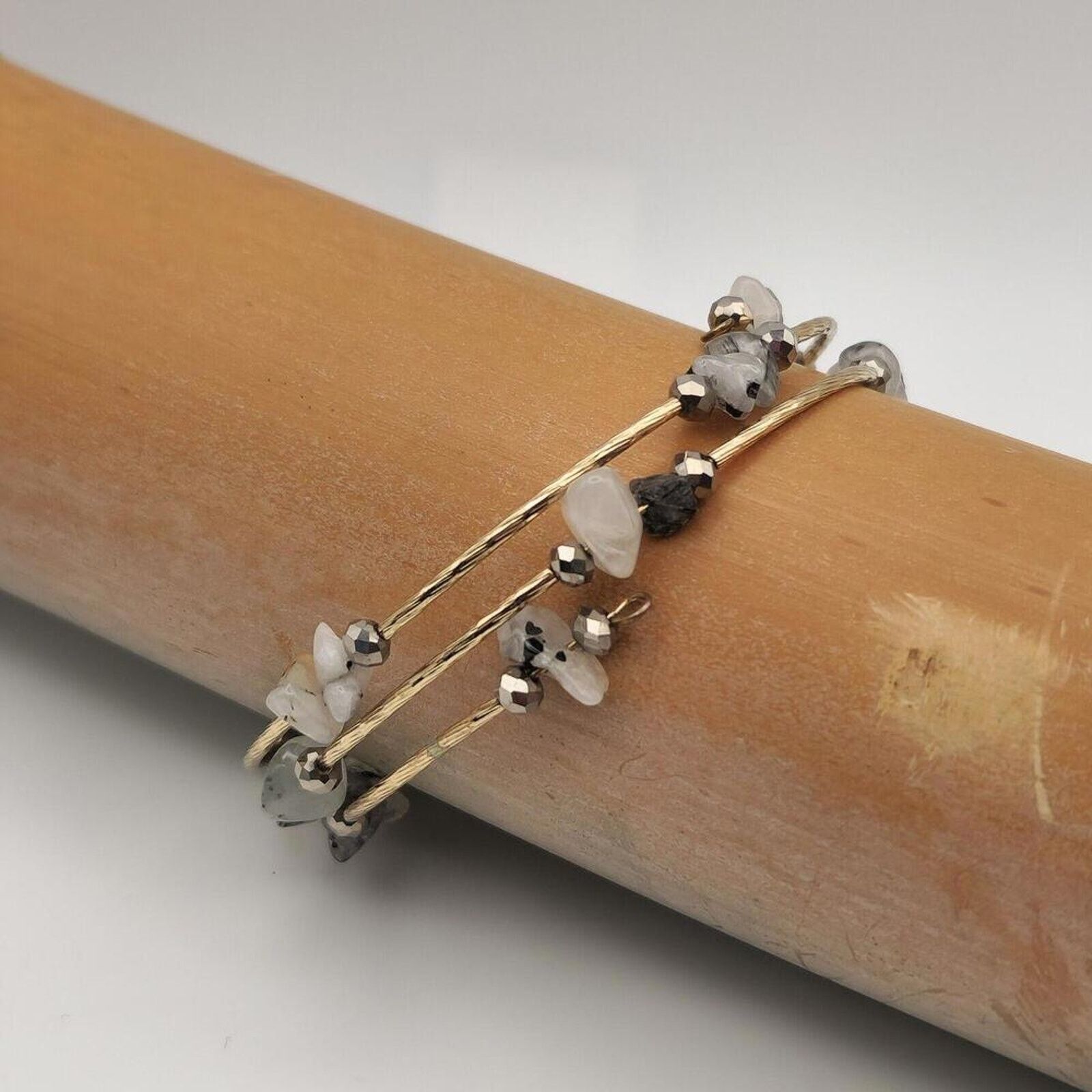 Other Multicolor Stone Gold-Tone Wrap Bracelet Size ONE SIZE - 5 Thumbnail